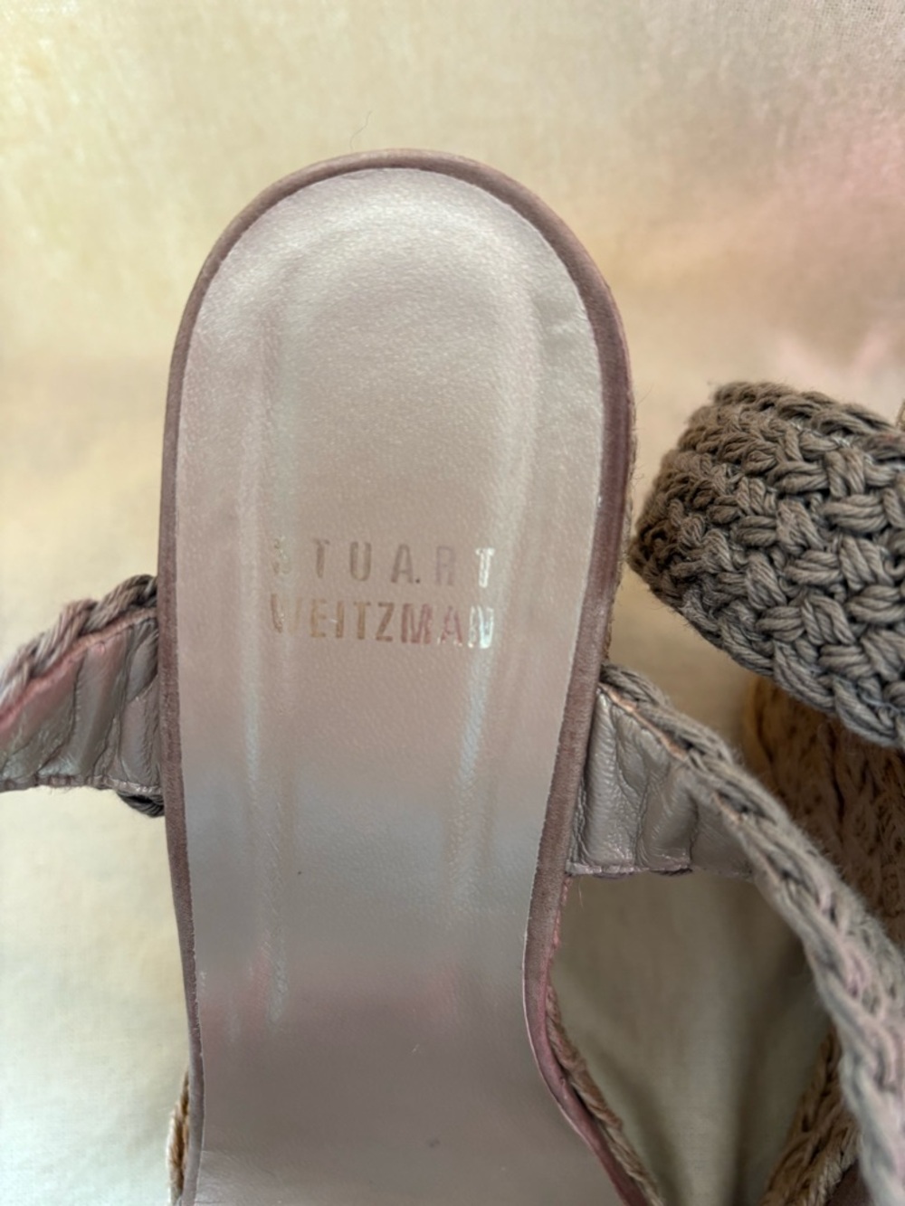 Stuart Weitzman Alex Wedge Jennifer Aniston Wedge Sandals 6.5 - Picture 13 of 14